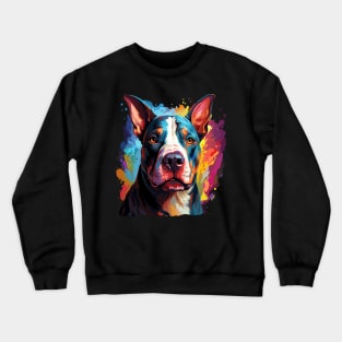 Bull Terrier Rainbow Crewneck Sweatshirt